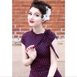 Retrolicious Be Mine Bombshell pinup fit and flare dress bodycon modcloth